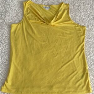 Collection B Yellow Asymmetrical Tank Top